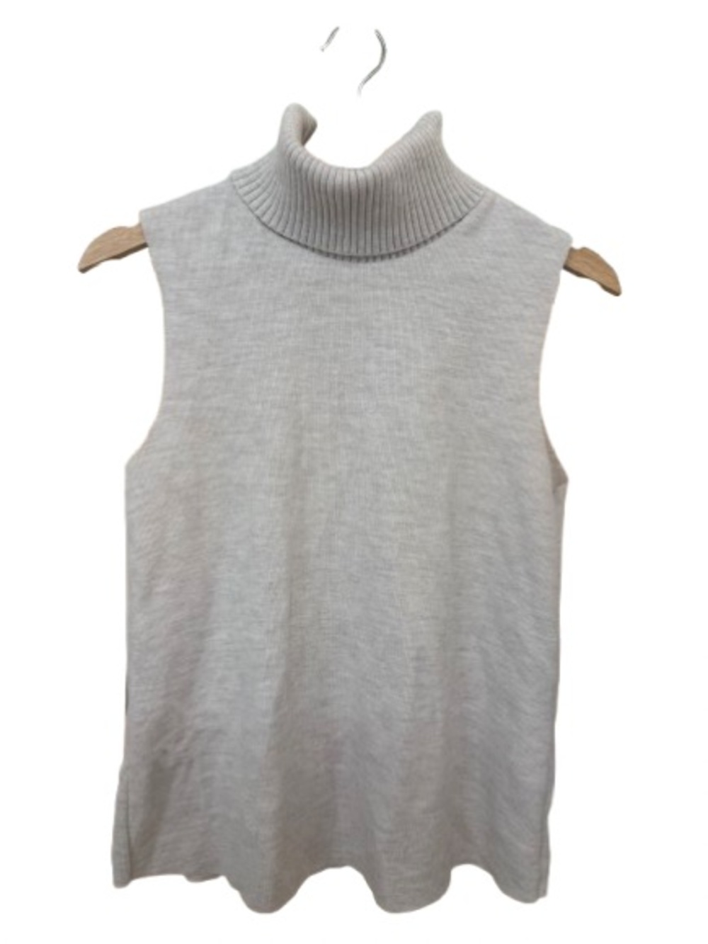 Zara Sleeveless Turtleneck Tank - Cream